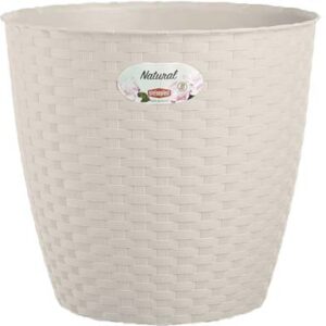 VASO RATTAN TONDO NATURAL STEFANPLAST