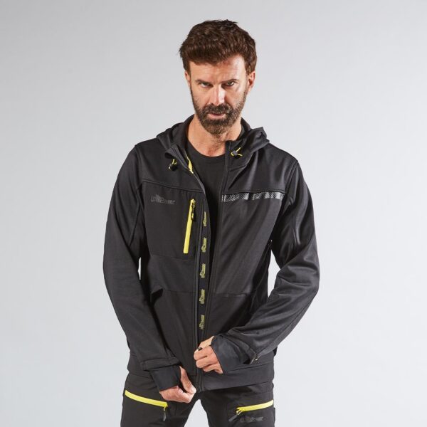FELPA FULL ZIP + CAPPUCCIO GALAXY U-POWER - immagine 7