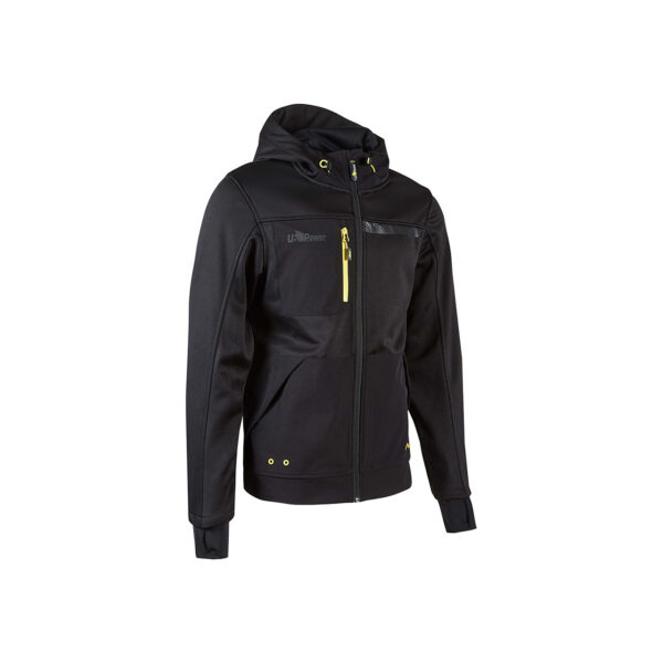 FELPA FULL ZIP + CAPPUCCIO GALAXY U-POWER - immagine 3