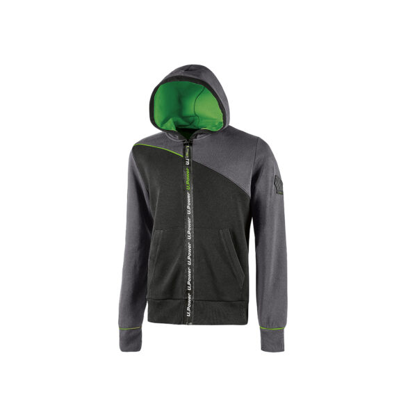 FELPA FULL ZIP + CAPPUCCIO JUPITER U-POWER - immagine 6