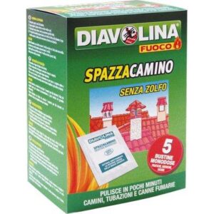 ANTIFULIGGINE SPAZZACAMINO BUSTINE DIAVOLINA FUOCO