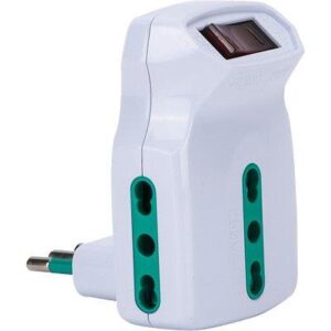 ADATTATORE TRIPLO 10A 10/16A FME