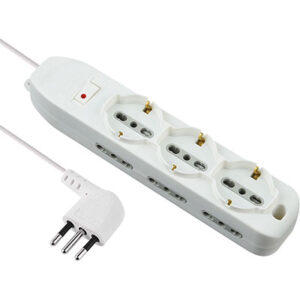 MULTIPRESA BIPASSO + SCHUKO + TERMICO ELECTRALINE